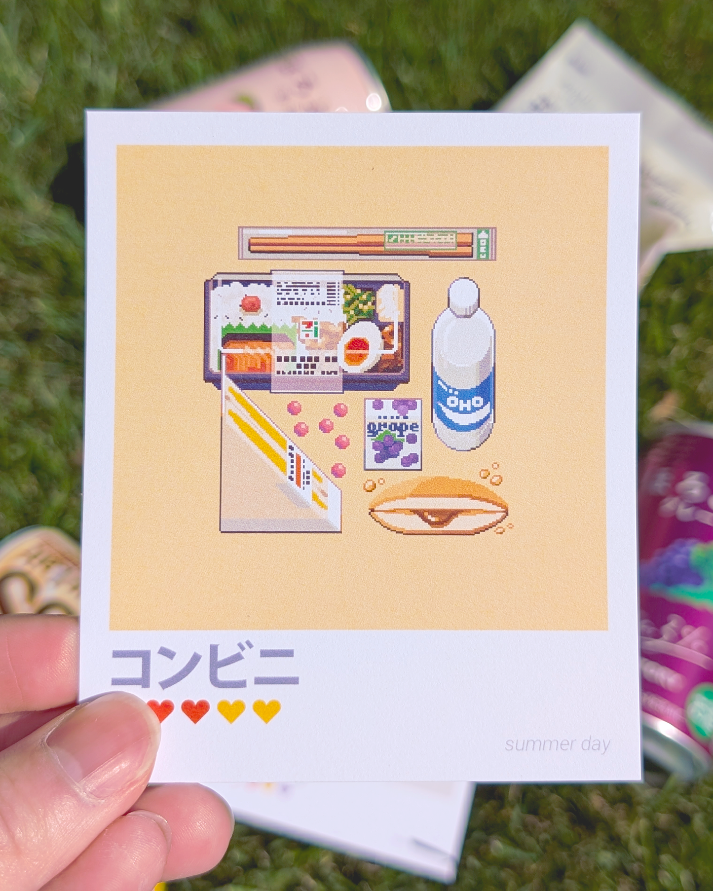 Konbini Snack Haul Polaroid Set