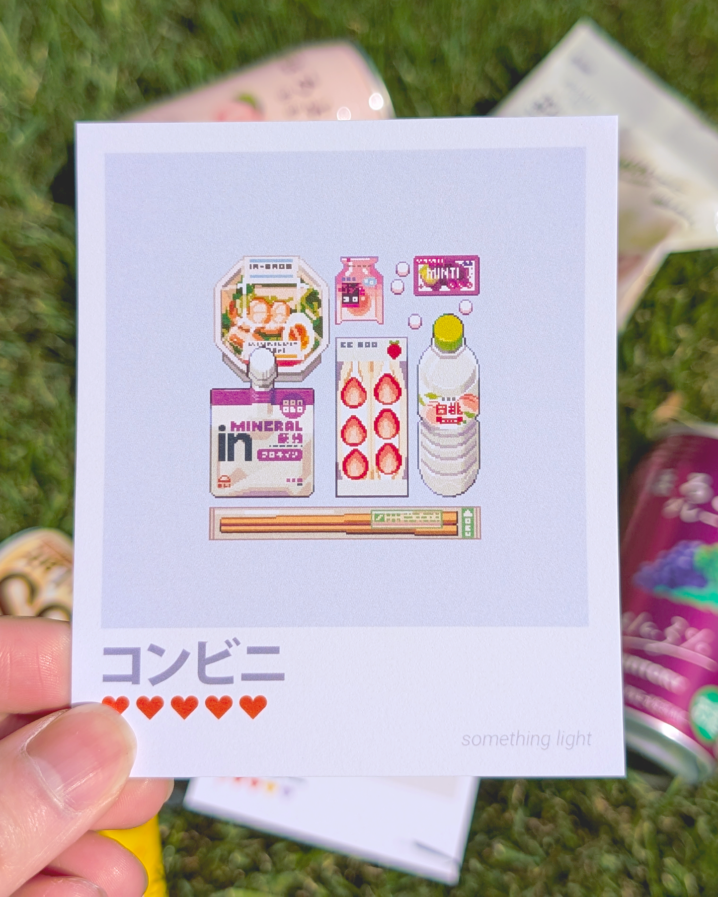 Konbini Snack Haul Polaroid Set