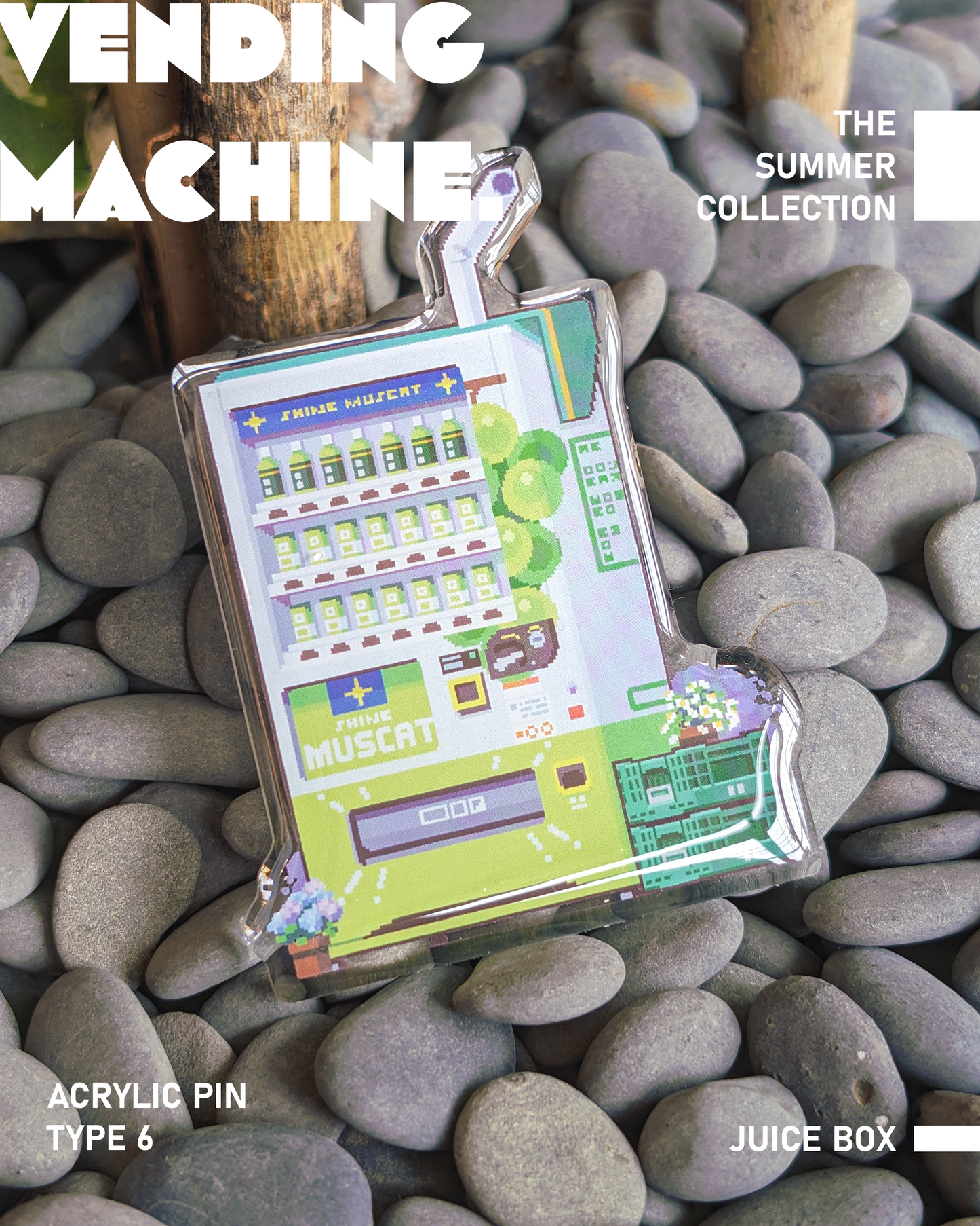 Vending Machine Acrylic Pins